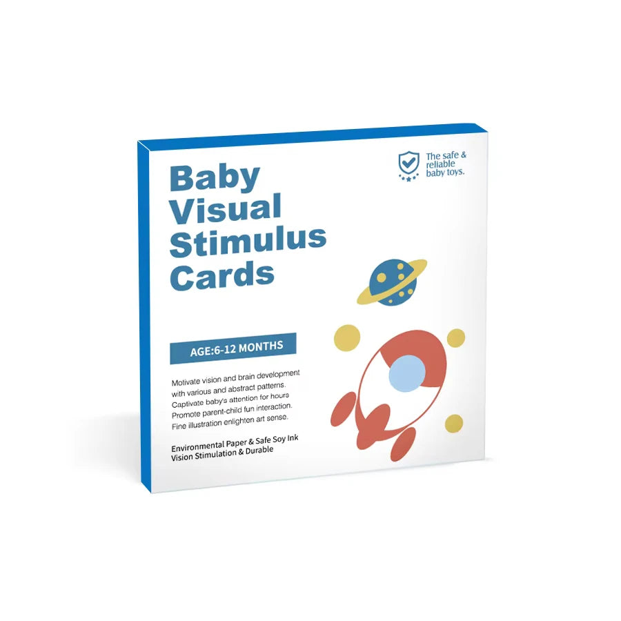 Baby Visual Stimulation Cards High Contrast Flashcards for Newborns 0–36 Months | Infant Sensory Toys Early Learning Toy