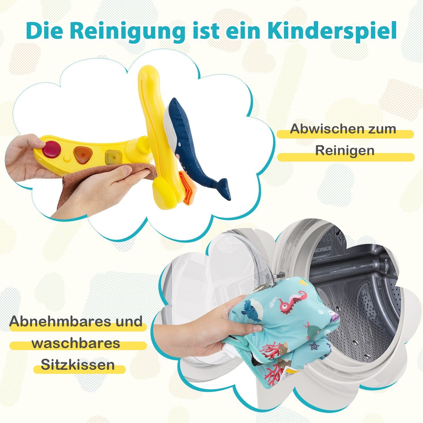 Baby Hopser Baby Sky Jumperoo Lauflernhilfe Verstellbar + Spielzeuge & Spieluhr