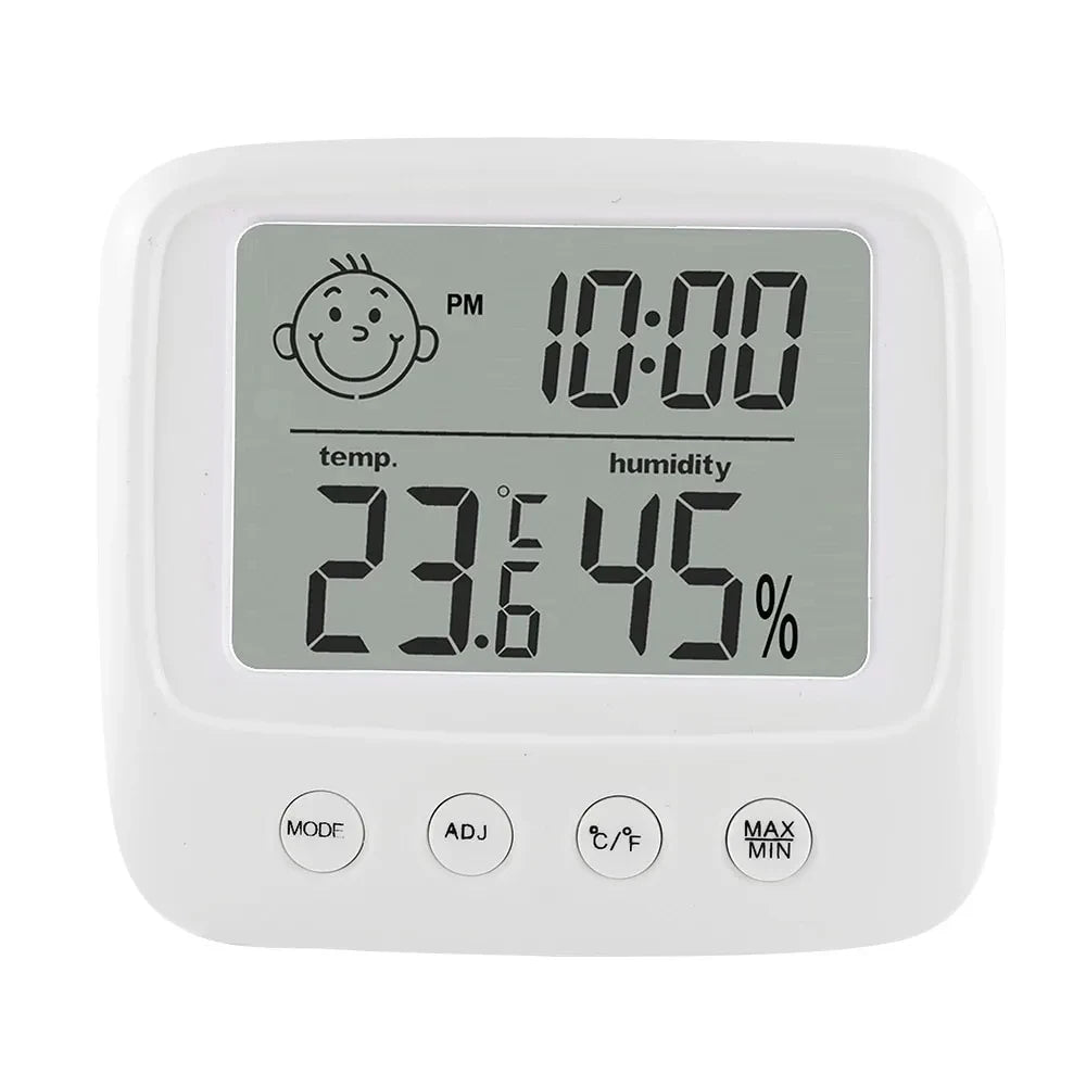 1Pc New LCD Digital Temperature Baby Room Humidity Meter Backlight Home Indoor Electronic Hygrometer Thermometer Weather Station