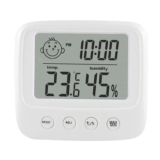 1Pc New LCD Digital Temperature Baby Room Humidity Meter Backlight Home Indoor Electronic Hygrometer Thermometer Weather Station
