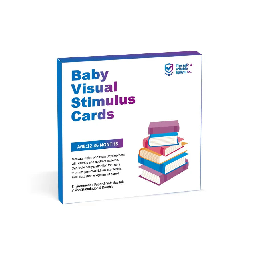 Baby Visual Stimulation Cards High Contrast Flashcards for Newborns 0–36 Months | Infant Sensory Toys Early Learning Toy