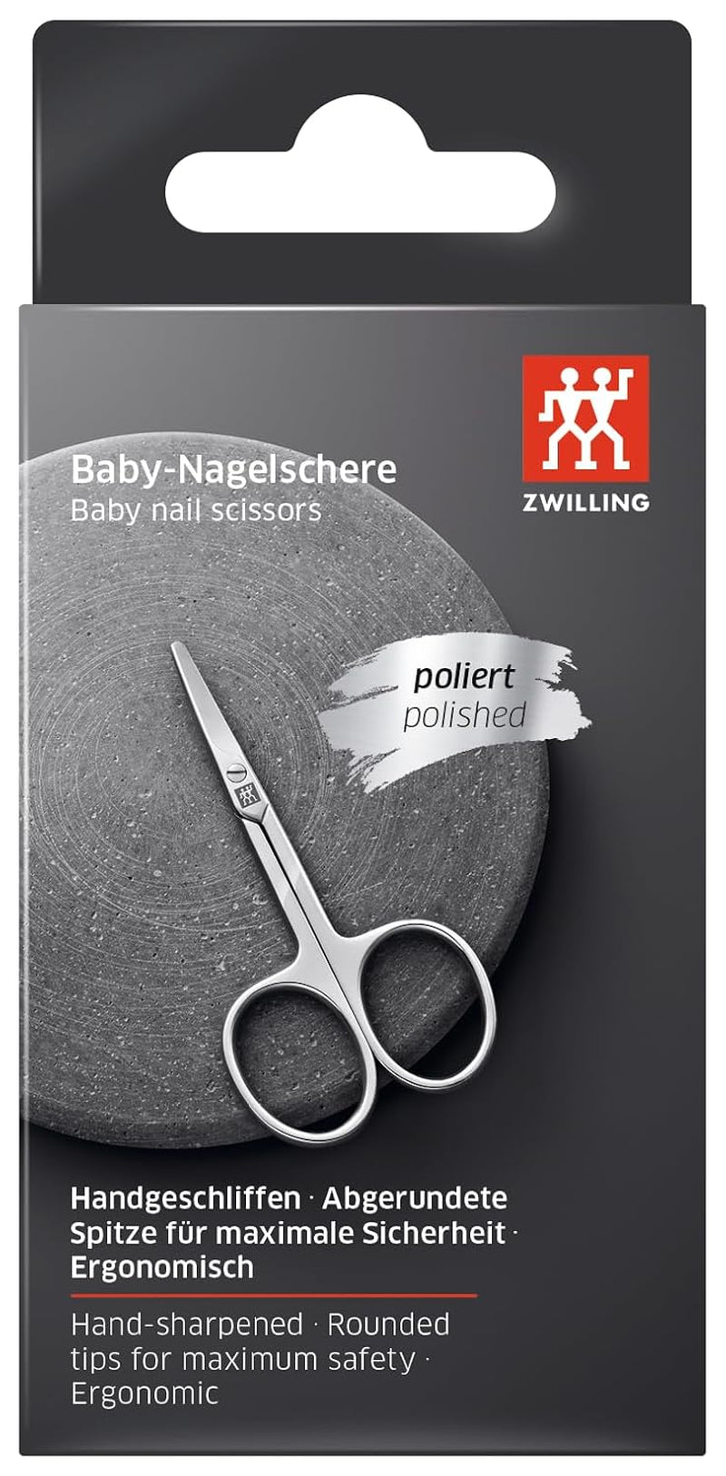 ZWILLING Baby Und Kinder Nagelschere (Mit Gebogener Schneide Für Fuß- Und Fingernägel, Sichere Anwendung), Poliert, 85 Mm