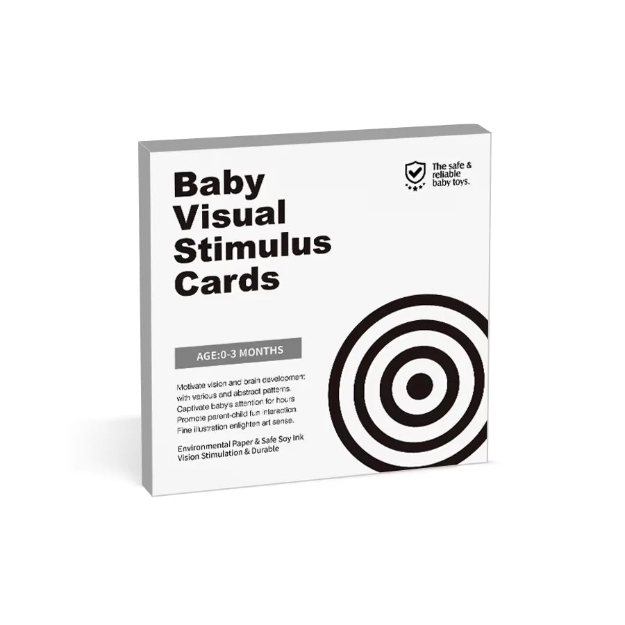 Baby Visual Stimulation Cards High Contrast Flashcards for Newborns 0–36 Months | Infant Sensory Toys Early Learning Toy
