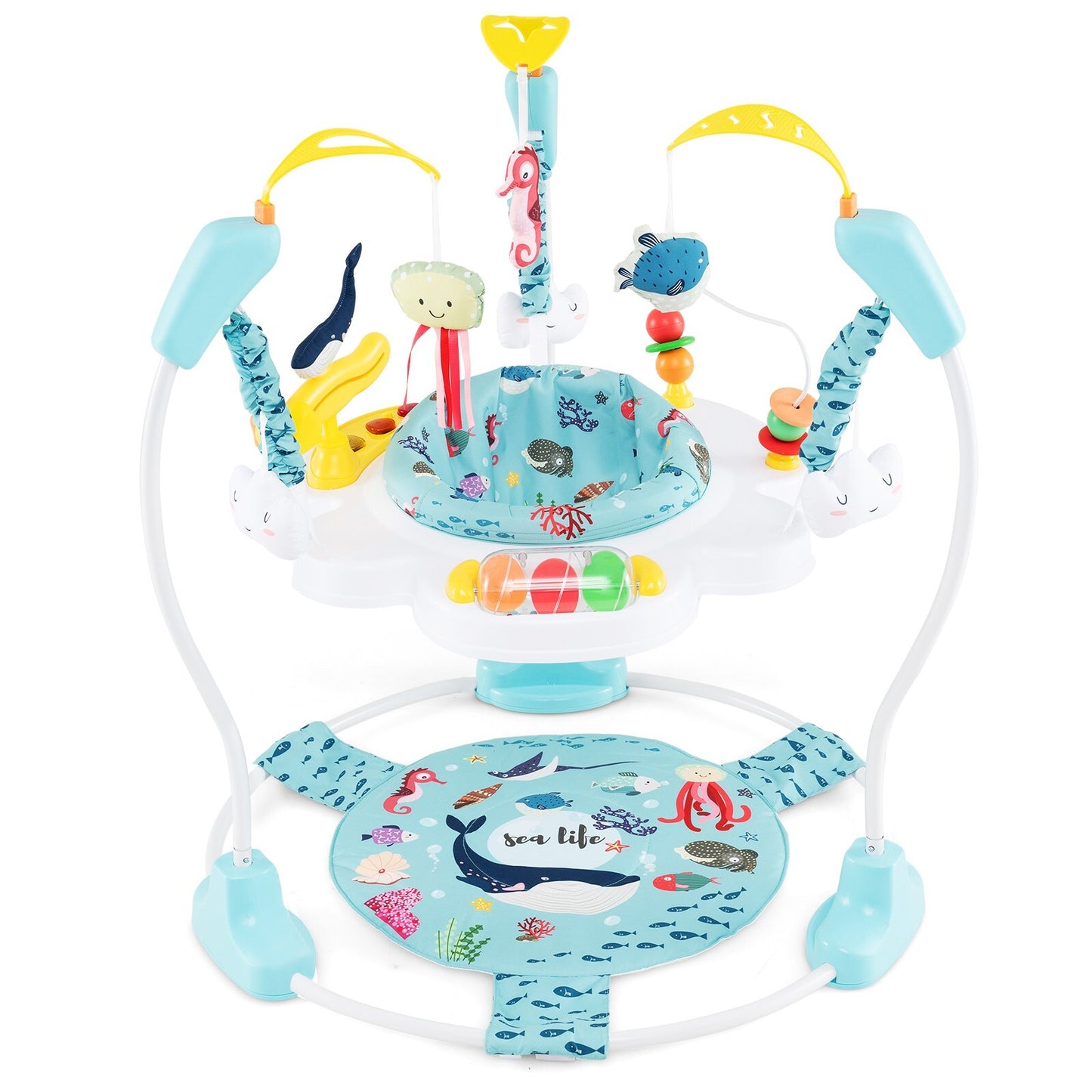 Baby Hopser Baby Sky Jumperoo Lauflernhilfe Verstellbar + Spielzeuge & Spieluhr
